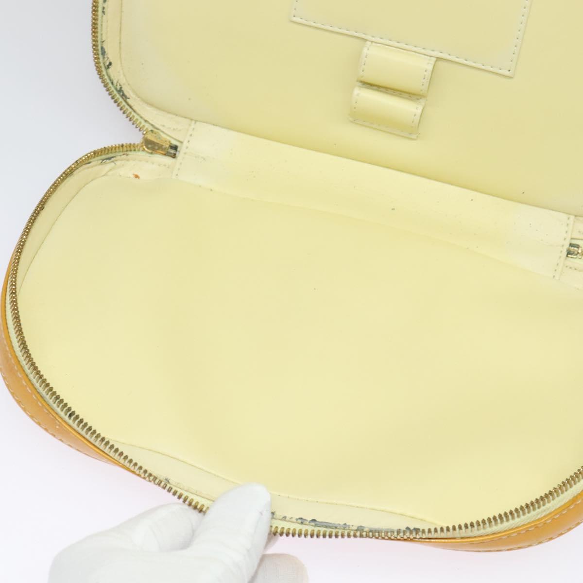 LOUIS VUITTON Monogram Vernis Marley Backpack Yellow M91040 LV Auth 134759