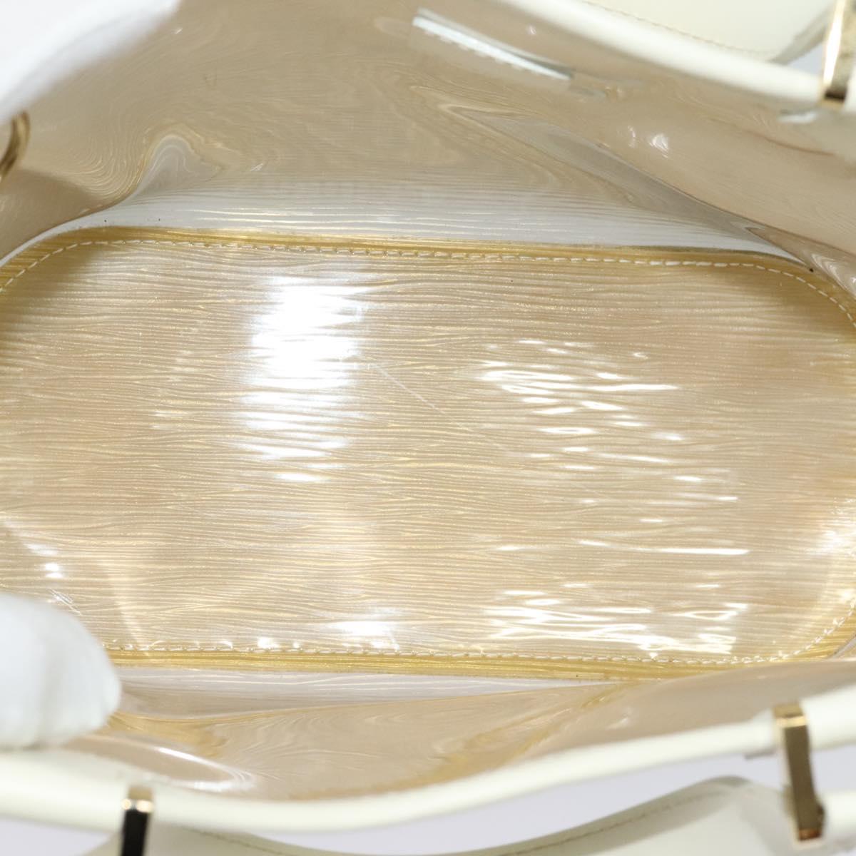 LOUIS VUITTON Epi Plage Mini Lagoon Bay Hand Bag White M92263 LV Auth 134761