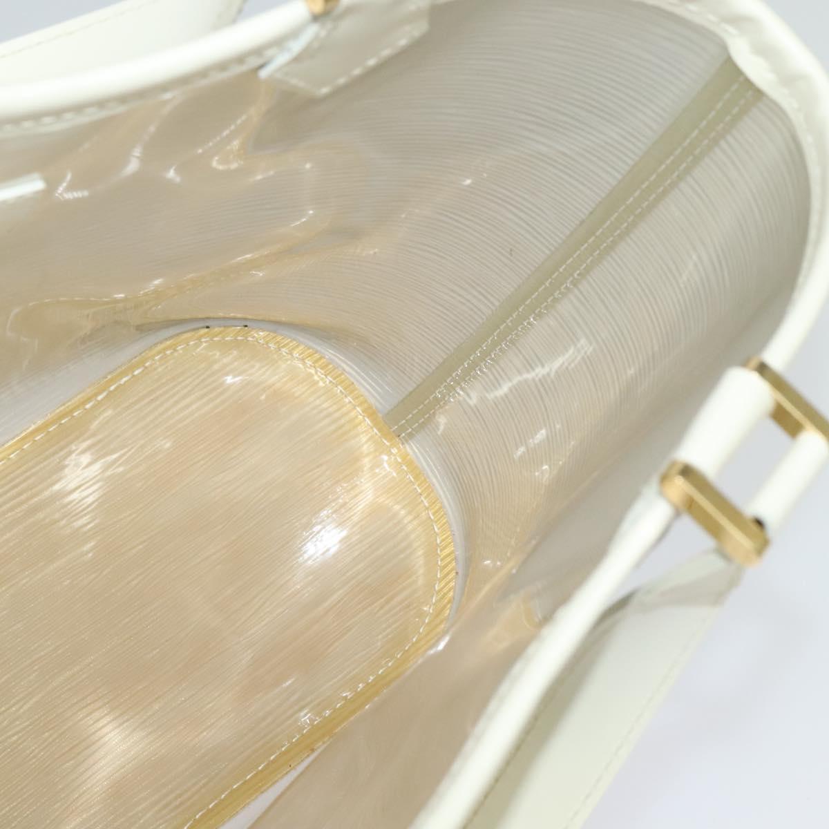 LOUIS VUITTON Epi Plage Mini Lagoon Bay Hand Bag White M92263 LV Auth 134761