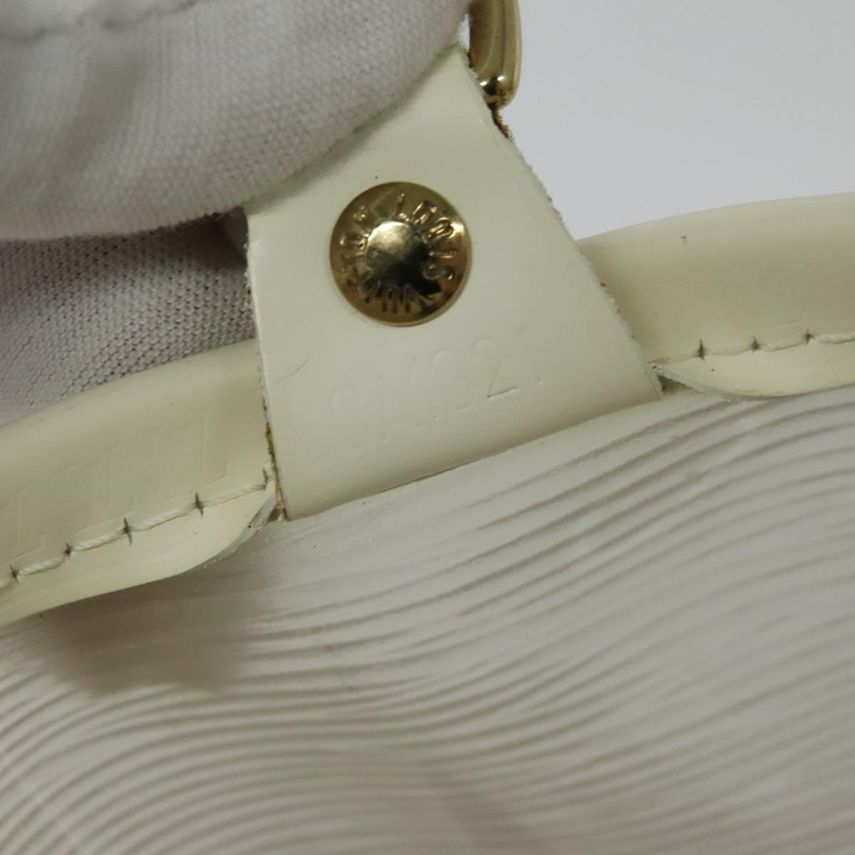 LOUIS VUITTON Epi Plage Mini Lagoon Bay Hand Bag White M92263 LV Auth 134761