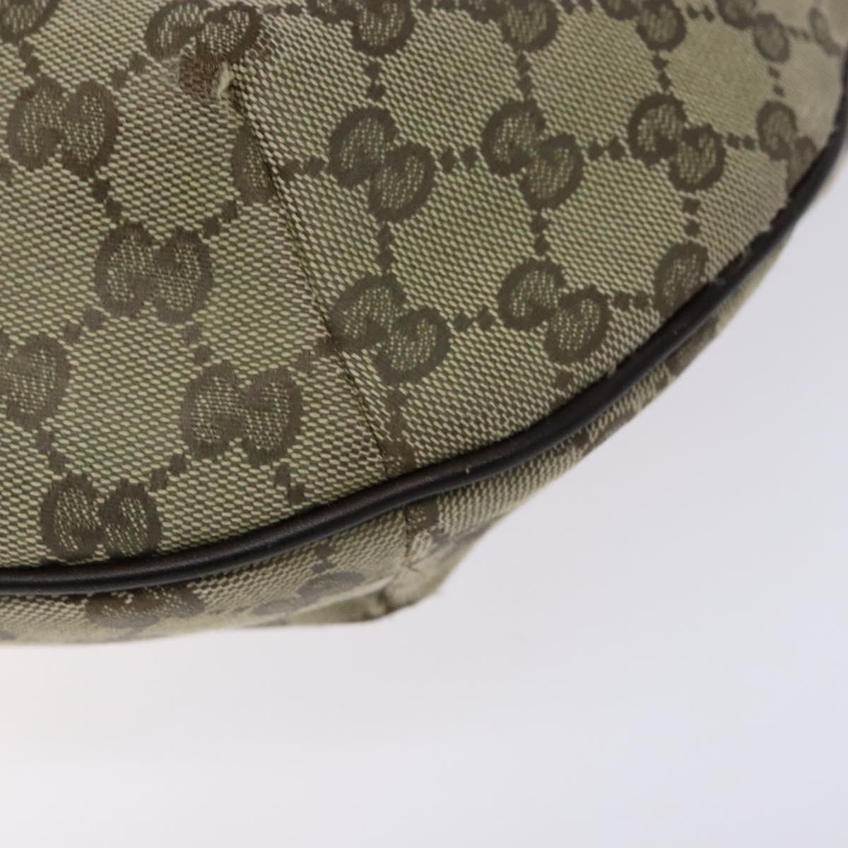 GUCCI GG Canvas Shoulder Bag Beige Gold 181092 Auth 134763