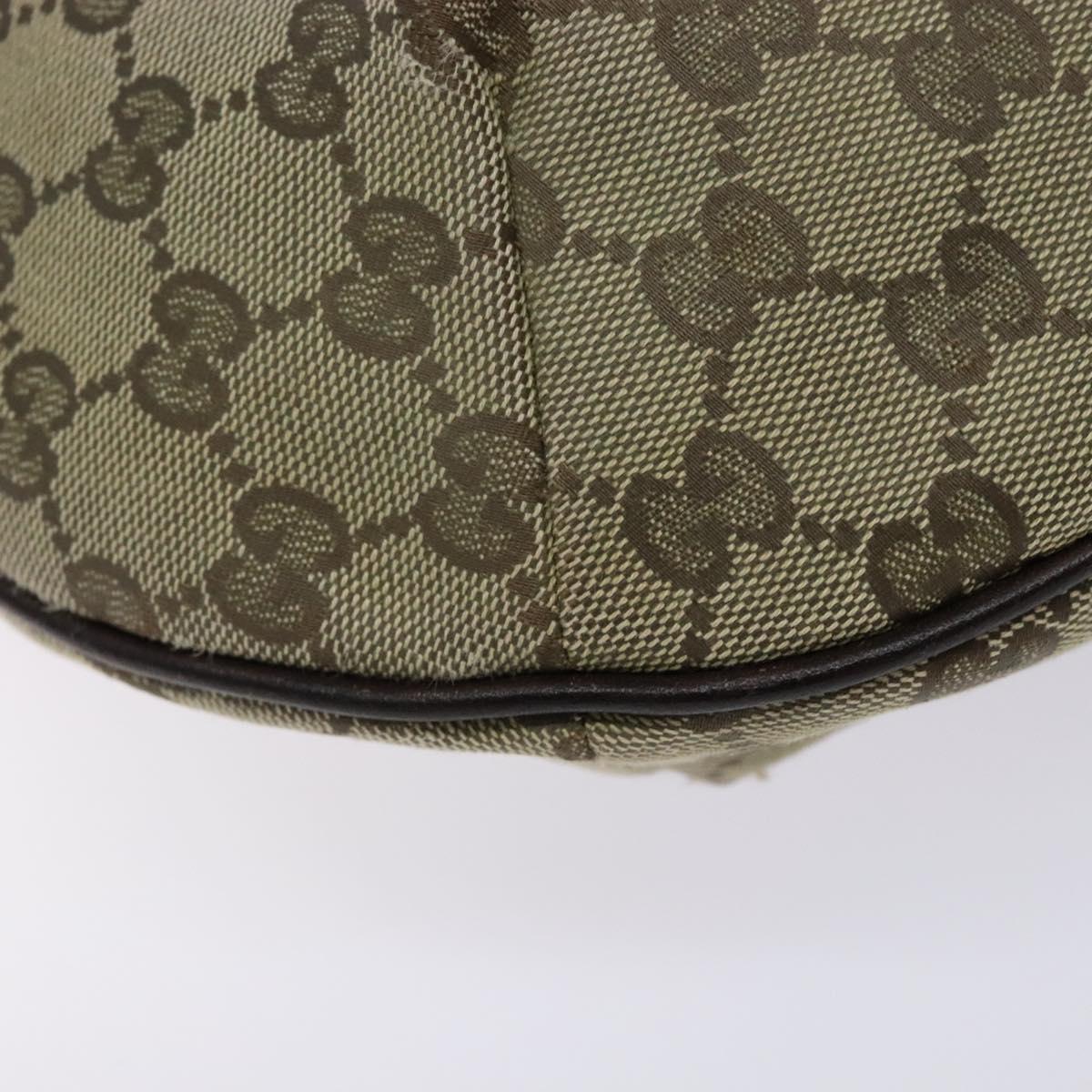 GUCCI GG Canvas Shoulder Bag Beige Gold 181092 Auth 134763