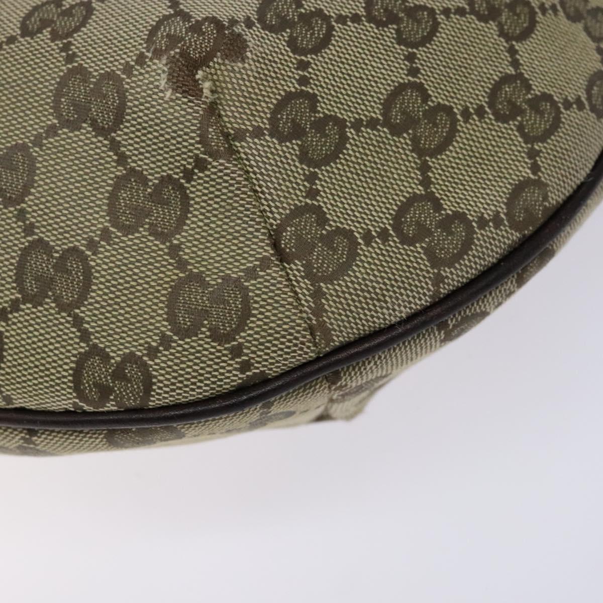 GUCCI GG Canvas Shoulder Bag Beige Gold 181092 Auth 134763