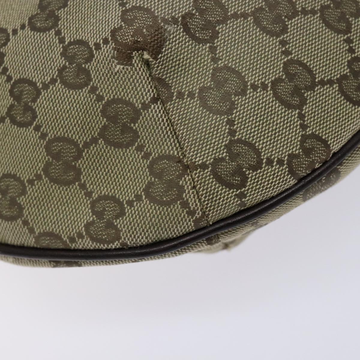 GUCCI GG Canvas Shoulder Bag Beige Gold 181092 Auth 134763