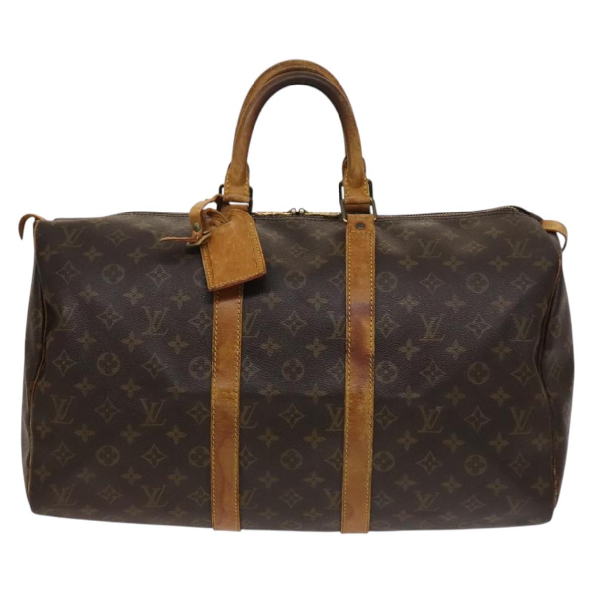 LOUIS VUITTON Monogram Keepall 45 Boston Bag M41428 LV Auth 134772