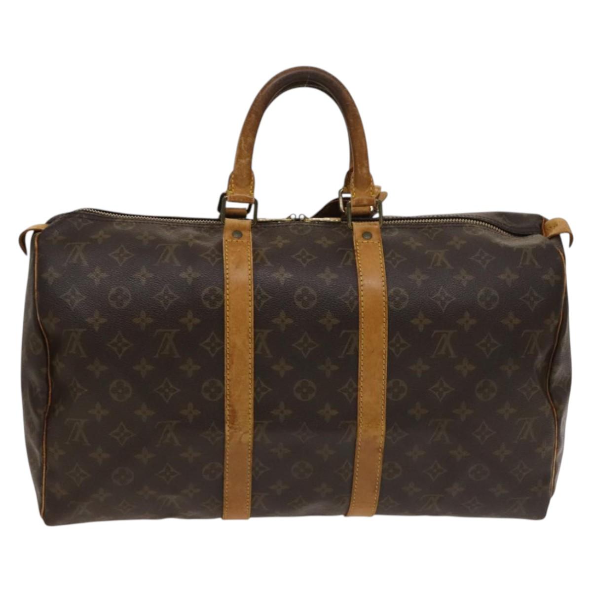 LOUIS VUITTON Monogram Keepall 45 Boston Bag M41428 LV Auth 134772