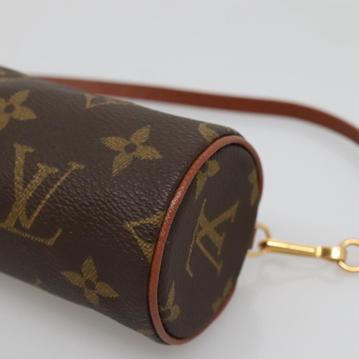 LOUIS VUITTON Monogram Papillon Pouch LV Auth 134775