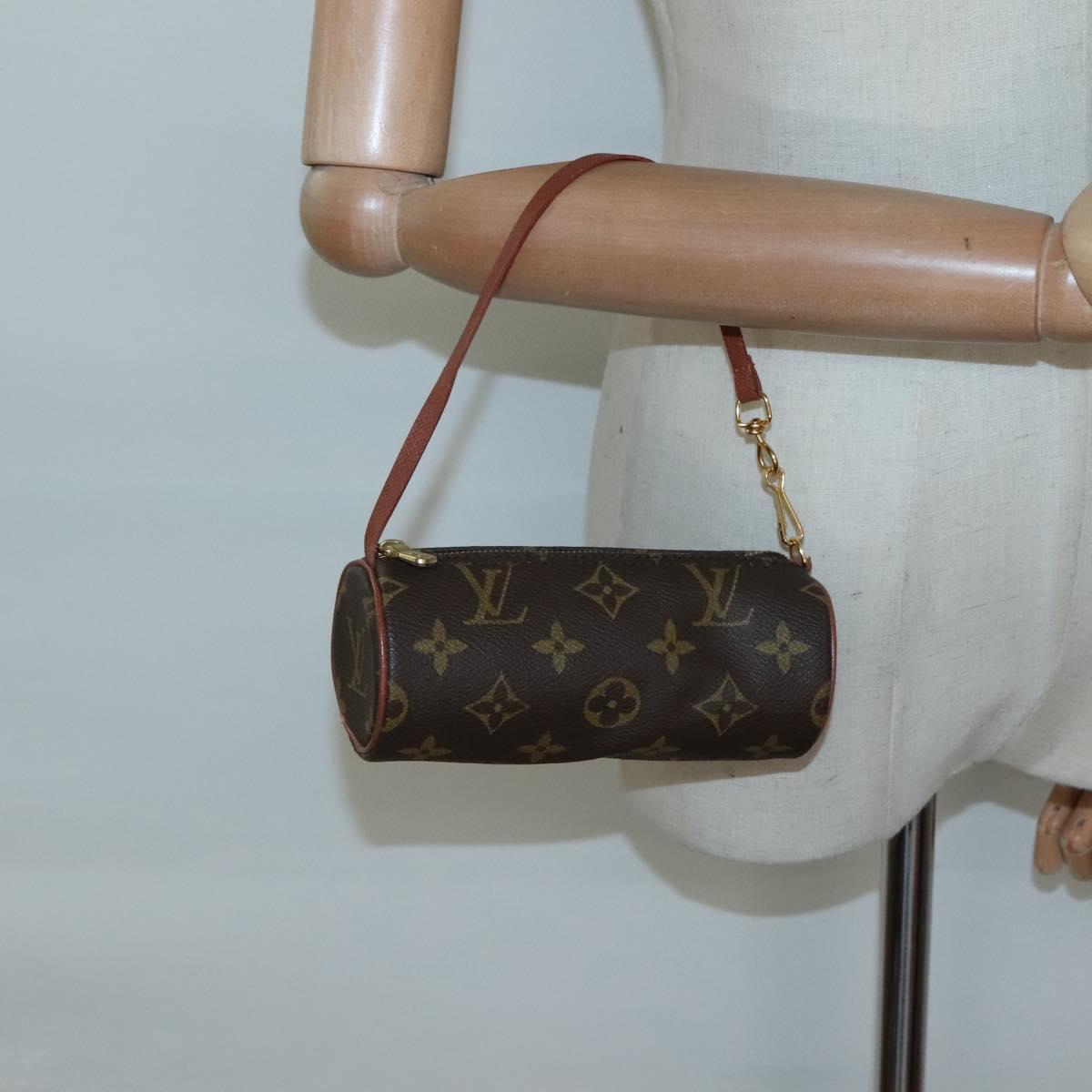 LOUIS VUITTON Monogram Papillon Pouch LV Auth 134775