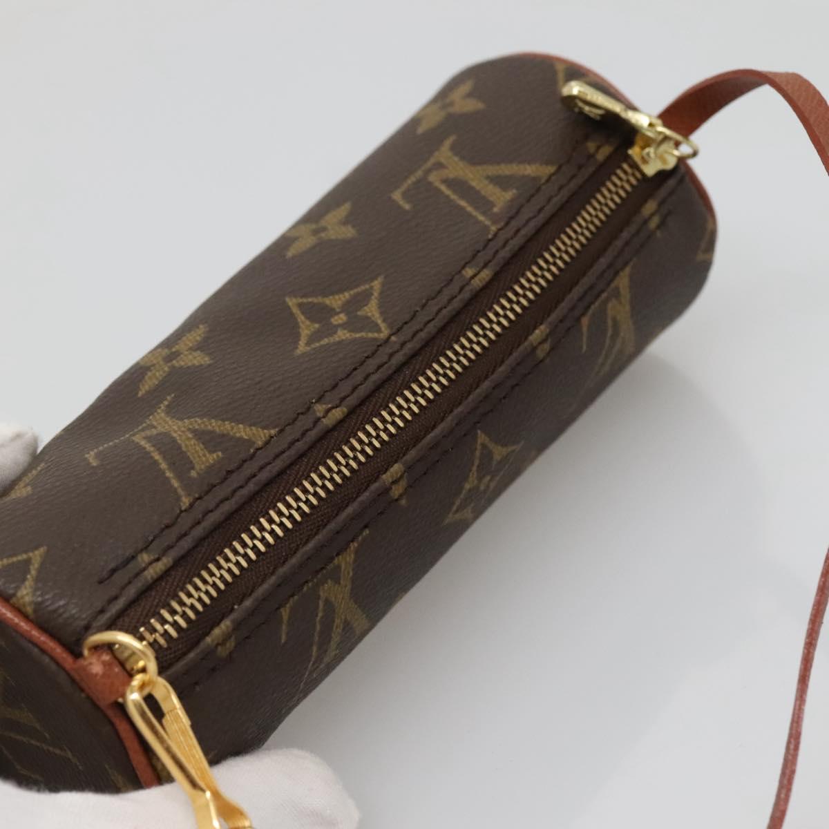 LOUIS VUITTON Monogram Papillon Pouch LV Auth 134775