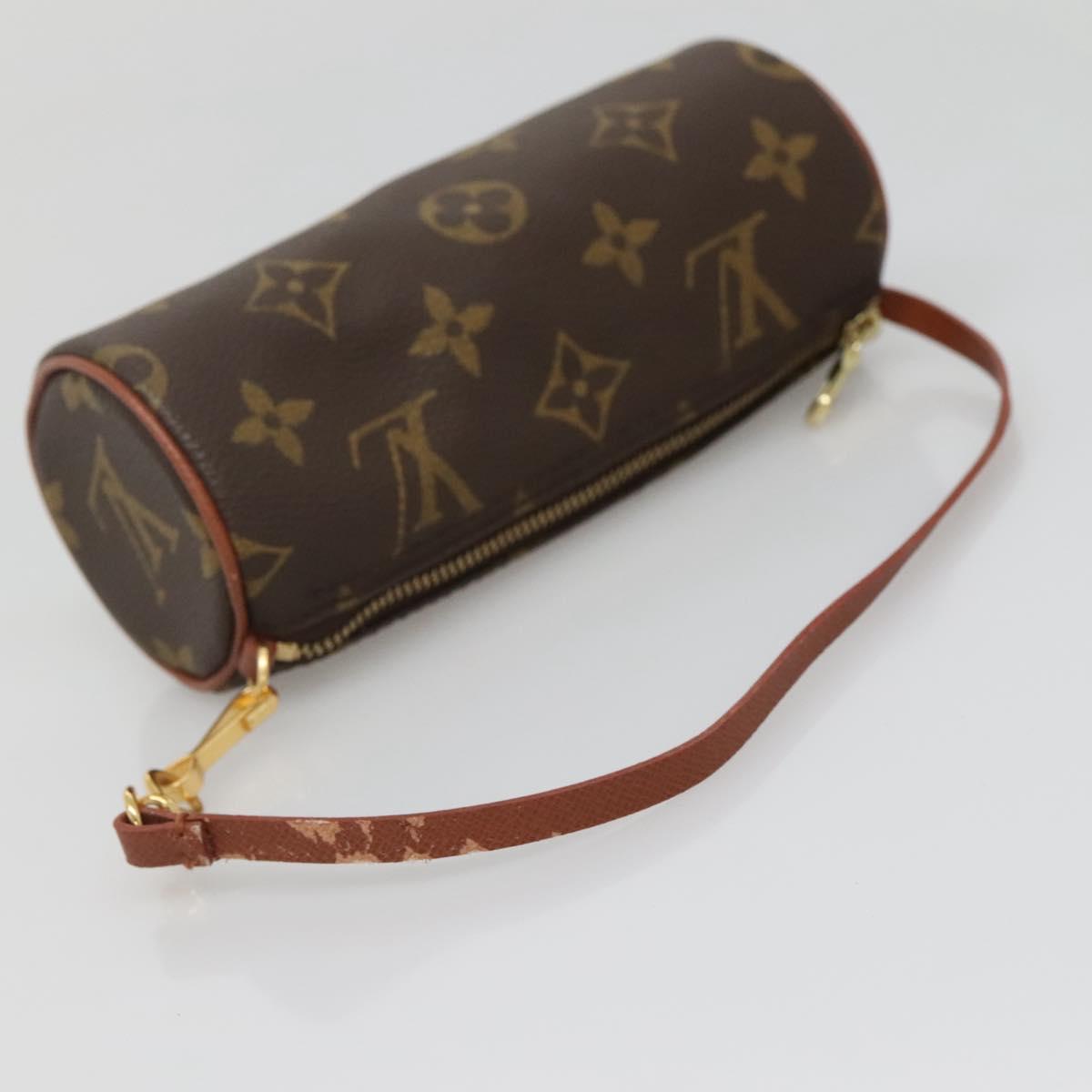 LOUIS VUITTON Monogram Papillon Pouch LV Auth 134775