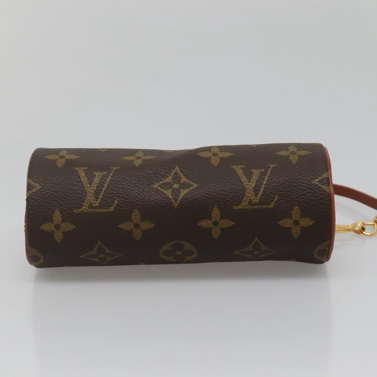 LOUIS VUITTON Monogram Papillon Pouch LV Auth 134775