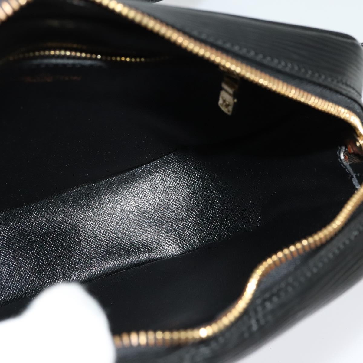 LOUIS VUITTON Epi Jeune Fille MM Shoulder Bag Black M52152 LV Auth 134781