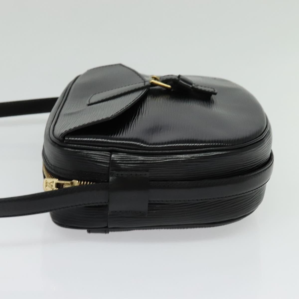 LOUIS VUITTON Epi Jeune Fille MM Shoulder Bag Black M52152 LV Auth 134781