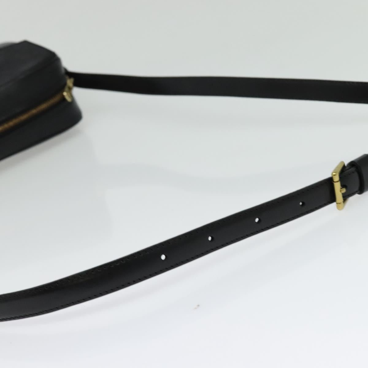 LOUIS VUITTON Epi Jeune Fille MM Shoulder Bag Black M52152 LV Auth 134781