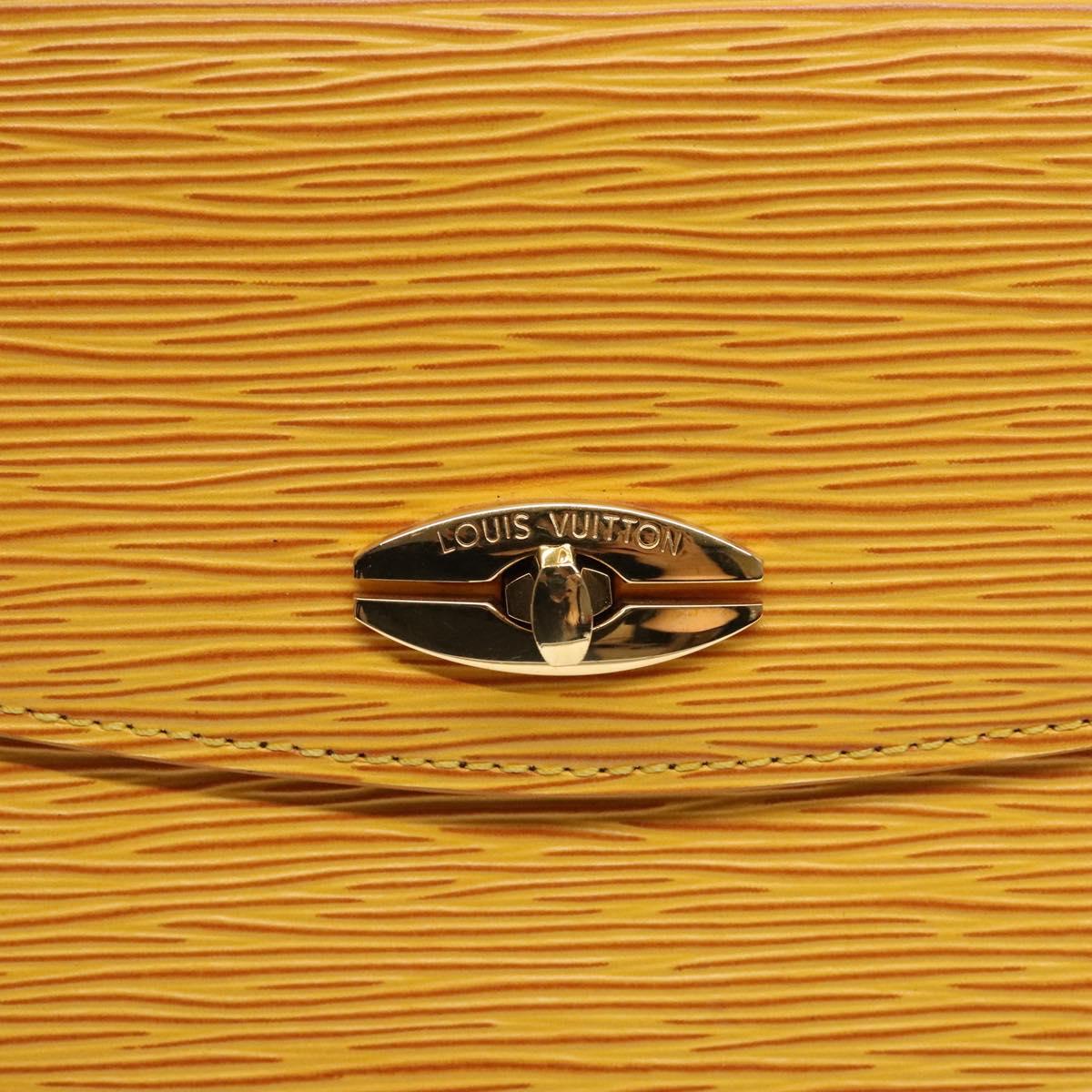 LOUIS VUITTON Epi Malesherbes Hand Bag Tassili Yellow Jonne M52379 Auth 134782