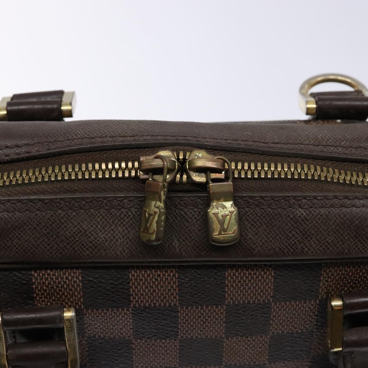 LOUIS VUITTON Damier Ebene Brera Hand Bag N51150 LV Auth 134786