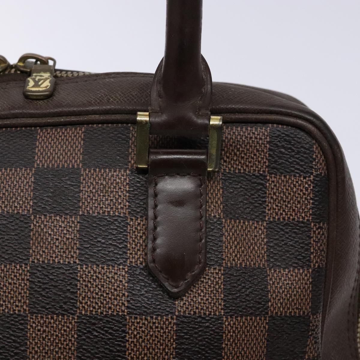 LOUIS VUITTON Damier Ebene Brera Hand Bag N51150 LV Auth 134786