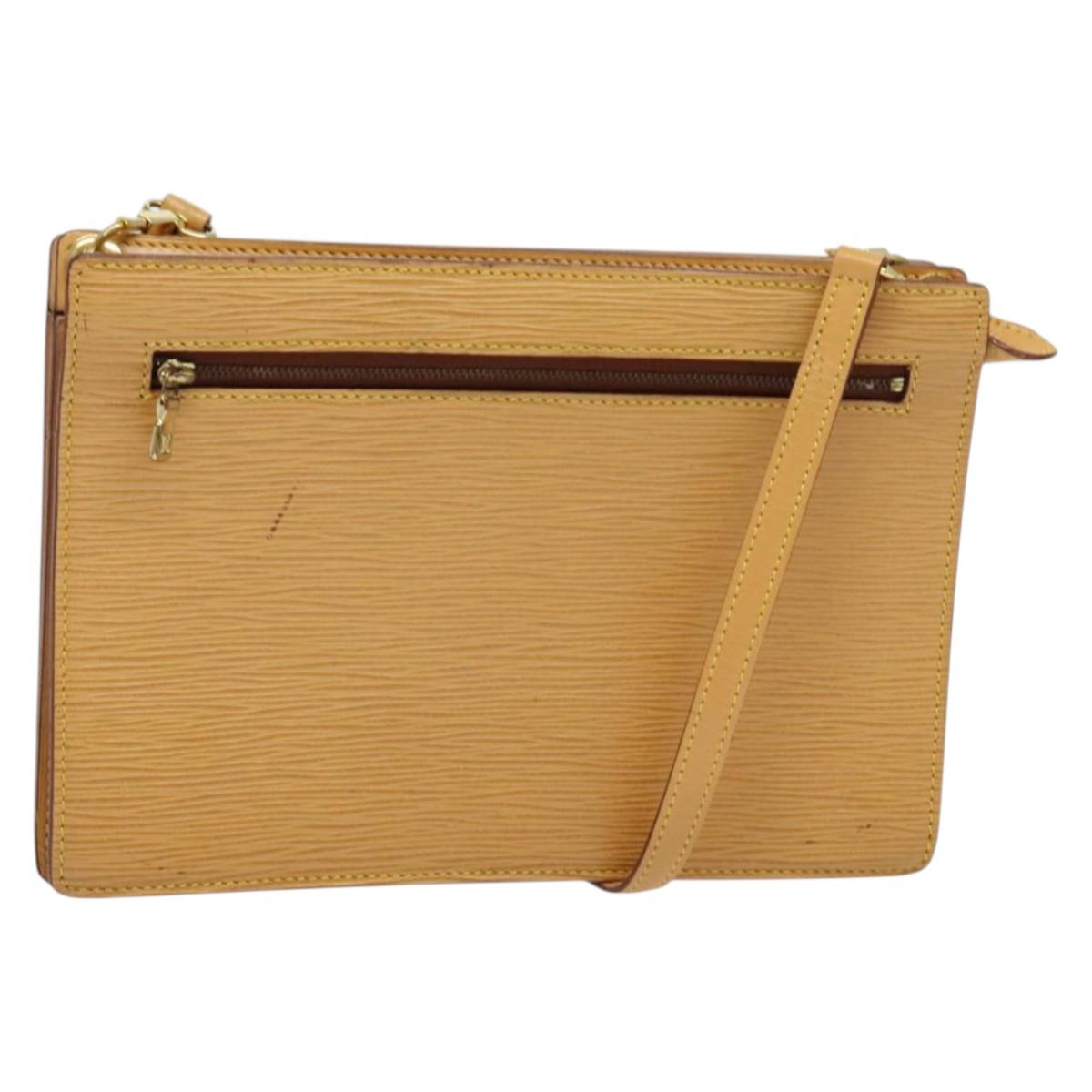 LOUIS VUITTON Epi Angian Shoulder Bag Beige M52116 LV Auth 134788