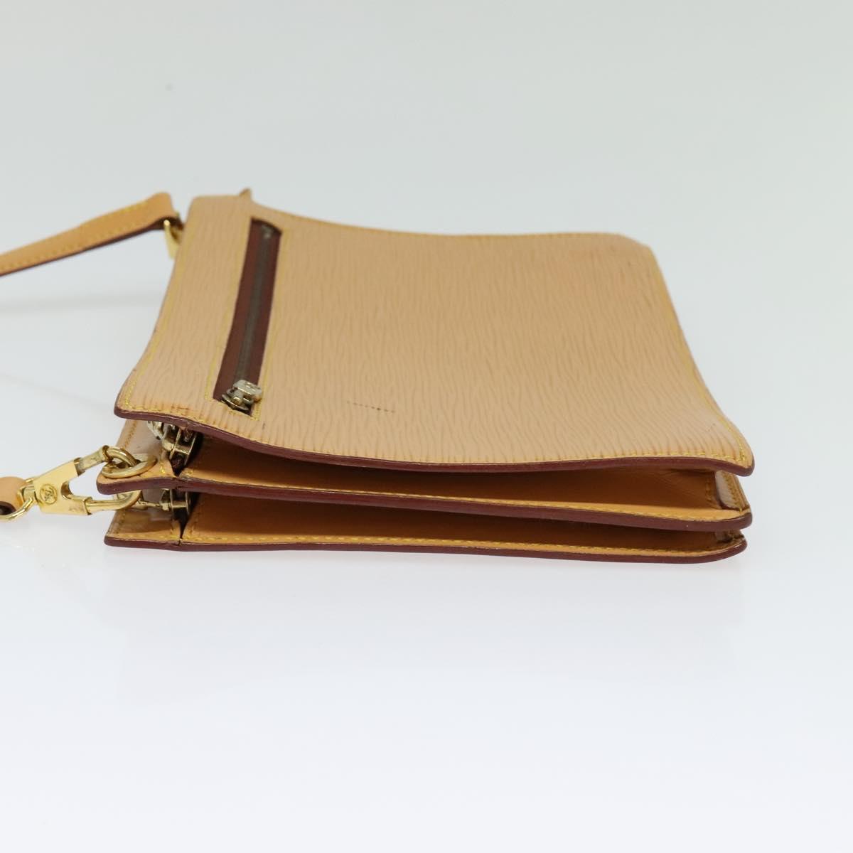 LOUIS VUITTON Epi Angian Shoulder Bag Beige M52116 LV Auth 134788