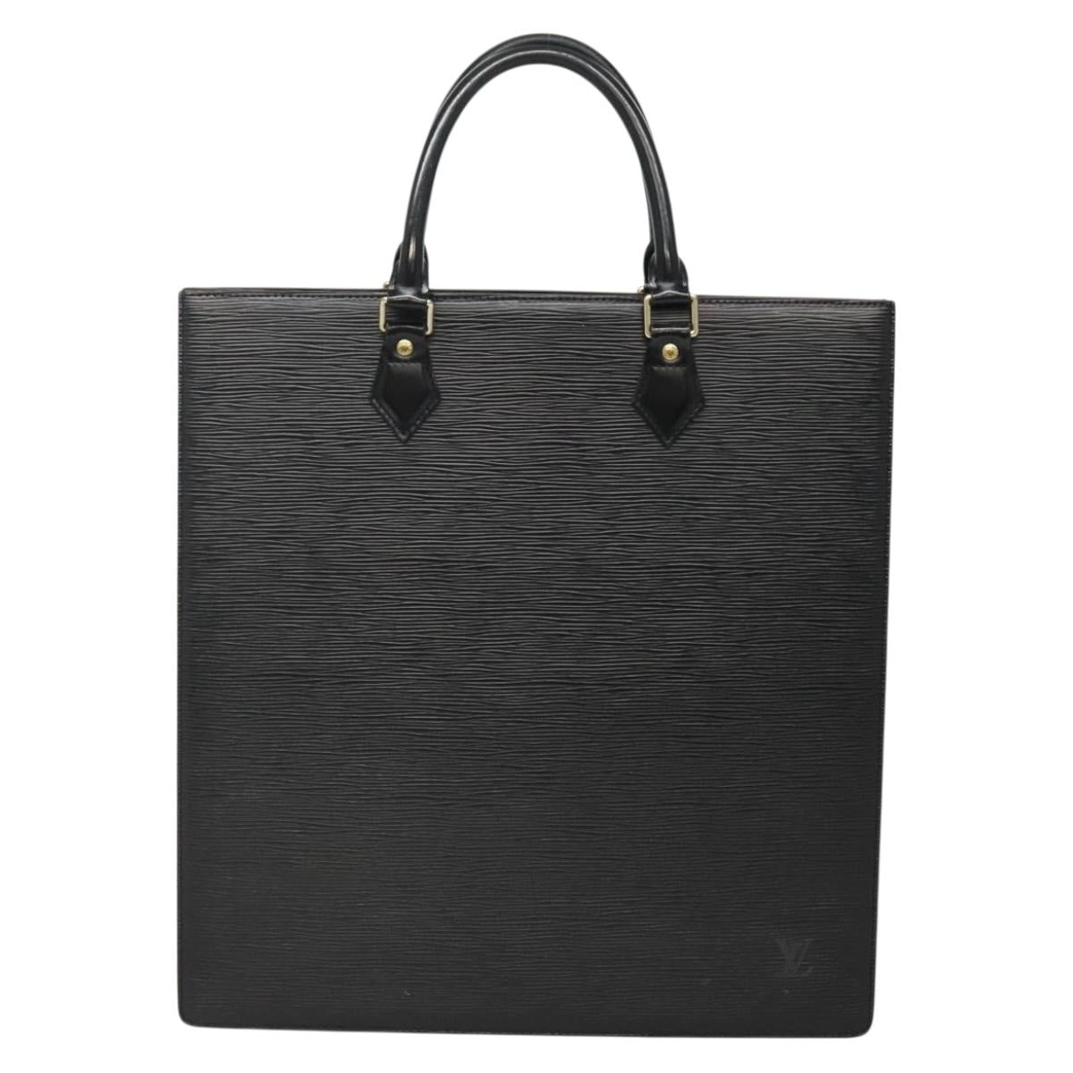 LOUIS VUITTON Epi Sac Plat Hand Bag Black M59082 LV Auth 134789