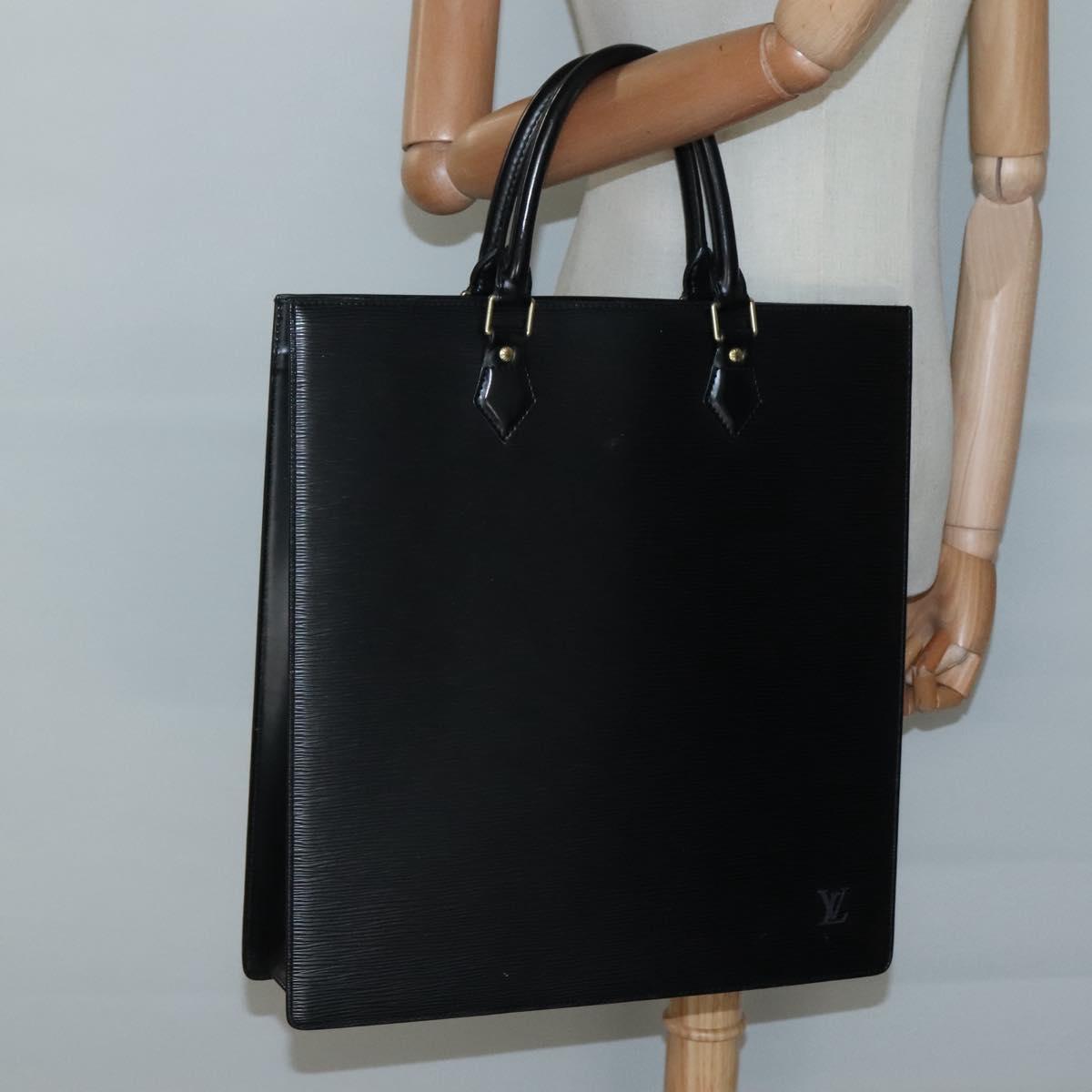 LOUIS VUITTON Epi Sac Plat Hand Bag Black M59082 LV Auth 134789
