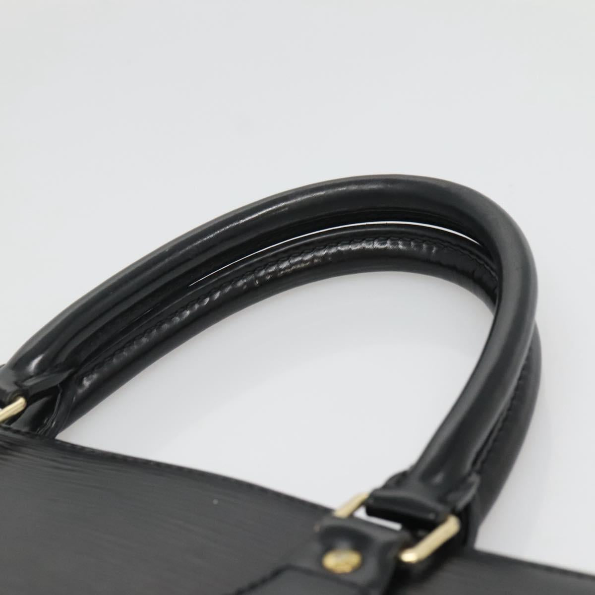 LOUIS VUITTON Epi Sac Plat Hand Bag Black M59082 LV Auth 134789