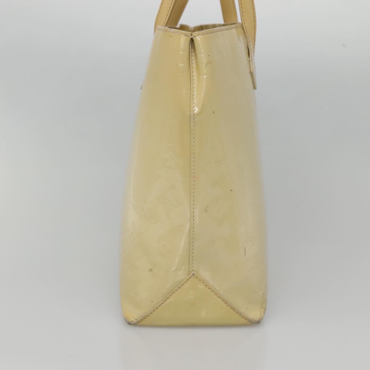 LOUIS VUITTON Monogram Vernis Wilshire MM Hand Bag Broncorail M91441 Auth 134792