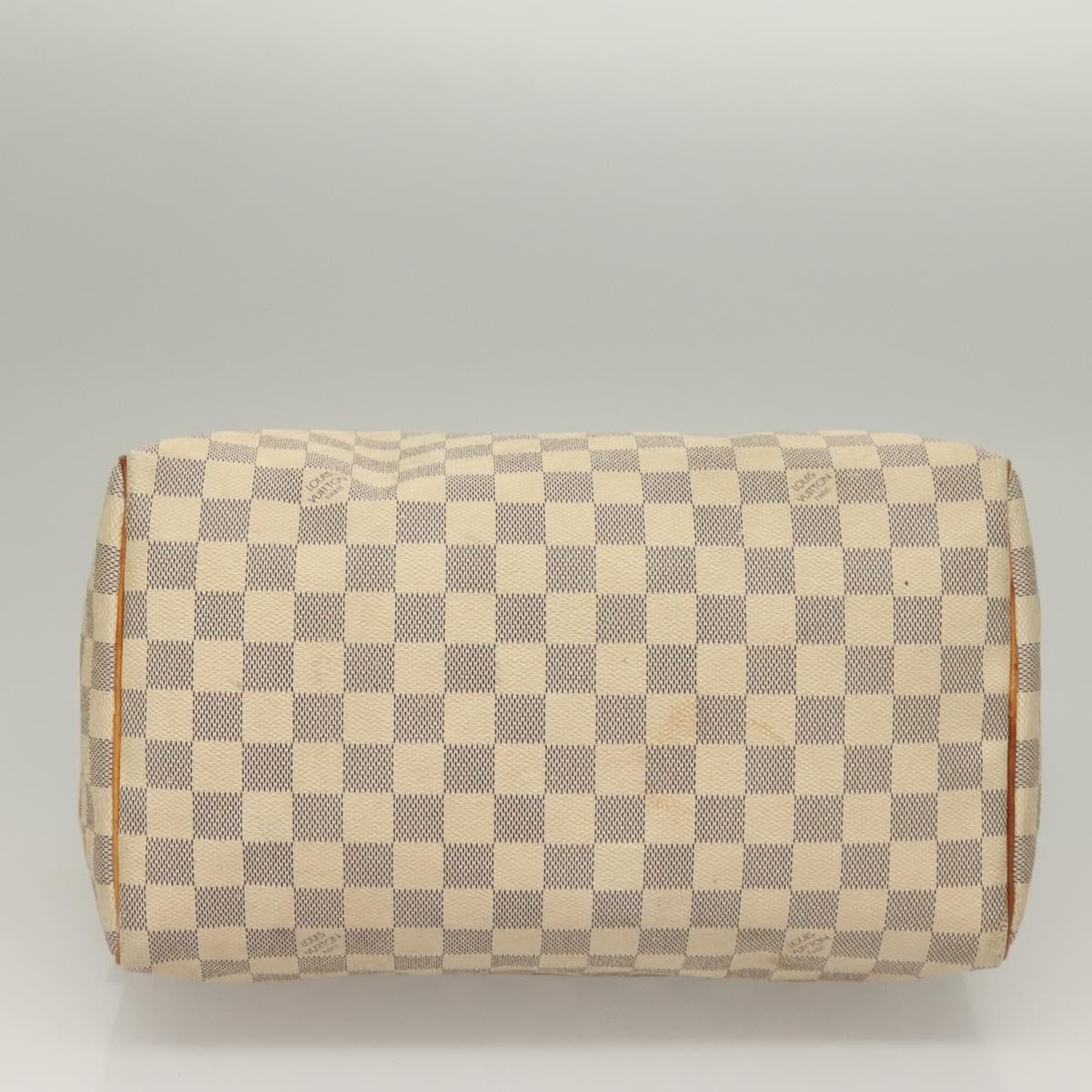LOUIS VUITTON Damier Azur Speedy 30 Hand Bag N41533 LV Auth 134794