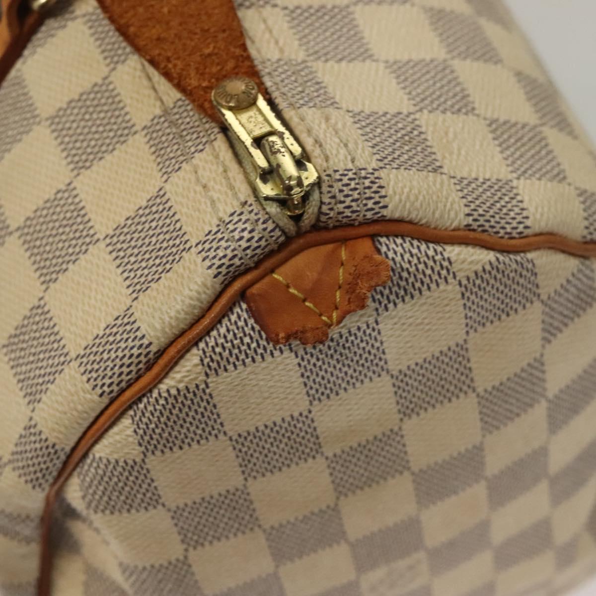 LOUIS VUITTON Damier Azur Speedy 30 Hand Bag N41533 LV Auth 134794