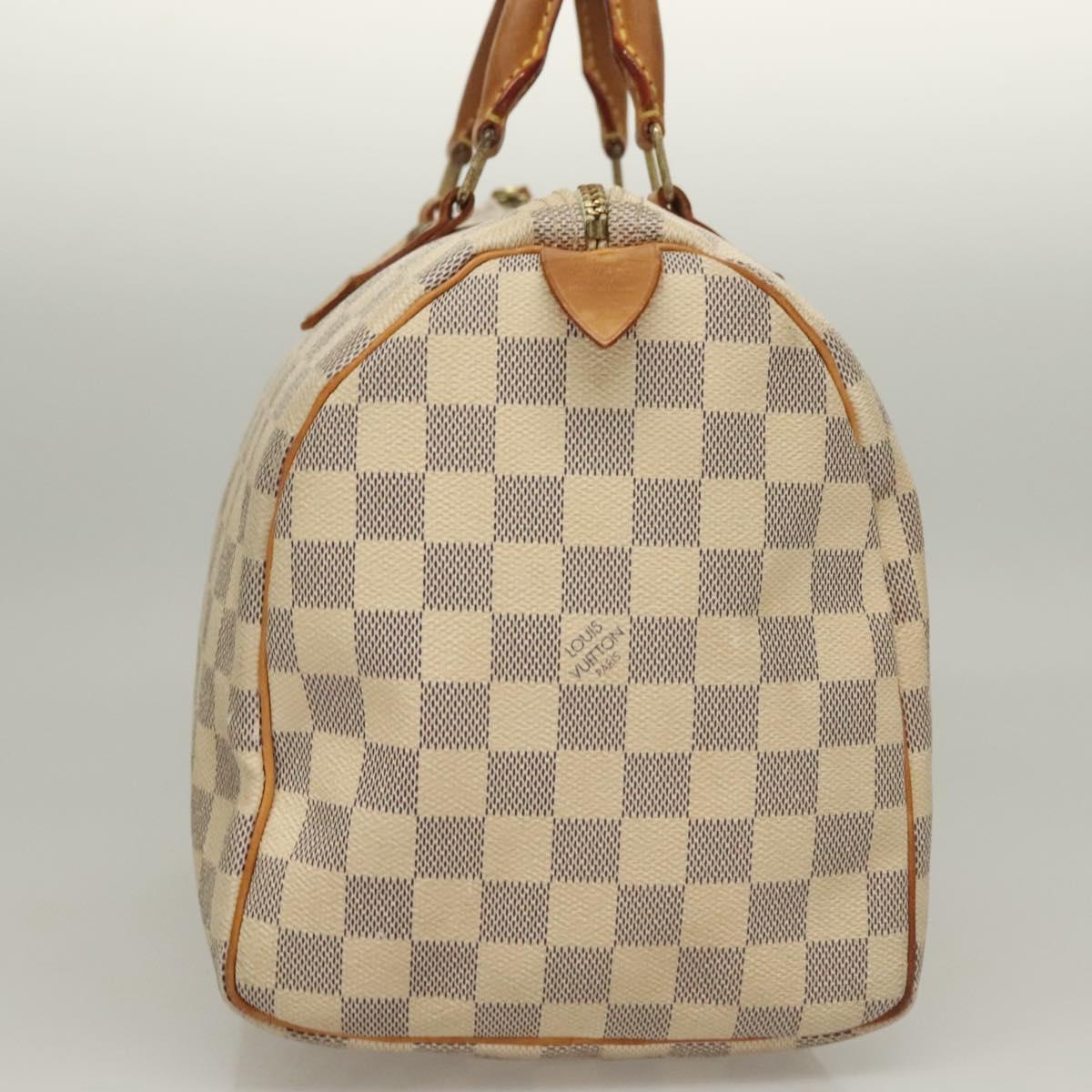 LOUIS VUITTON Damier Azur Speedy 30 Hand Bag N41533 LV Auth 134794