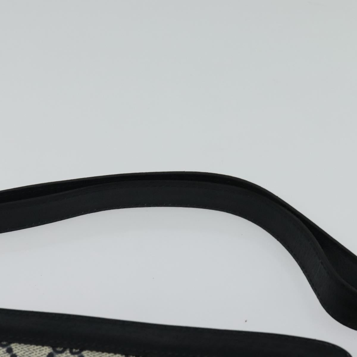 GUCCI GG Supreme Sherry Line Shoulder Bag PVC Navy Gold 41 02 013 Auth 134831