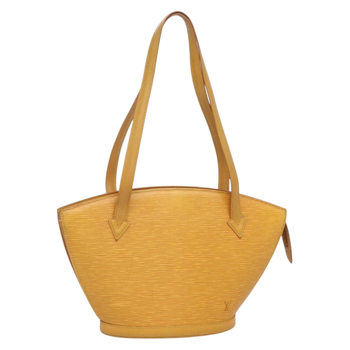 LOUIS VUITTON Epi Saint Jacques Poignees Long Bag Yellow M52339 LV Auth 134834