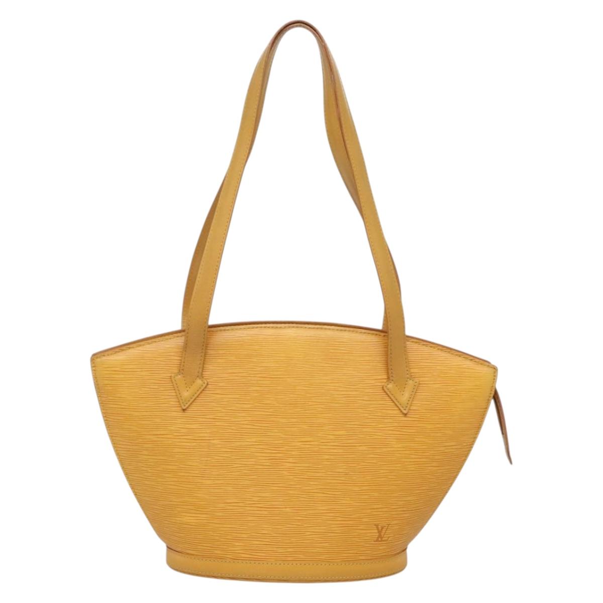 LOUIS VUITTON Epi Saint Jacques Poignees Long Bag Yellow M52339 LV Auth 134834