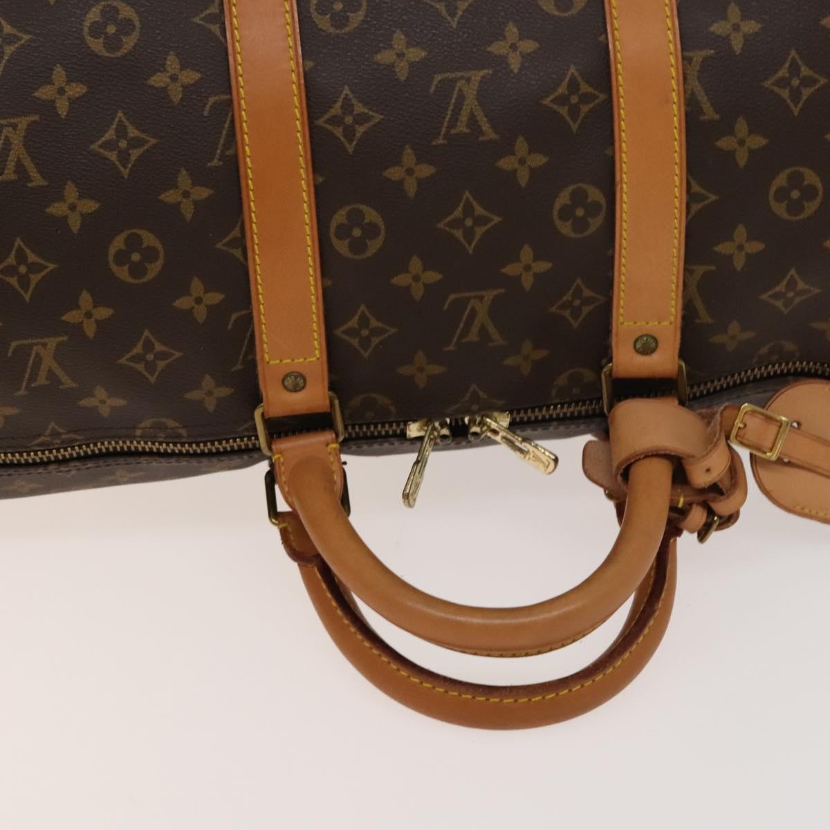 LOUIS VUITTON Monogram Keepall 55 Boston Bag M41424 LV Auth 134846
