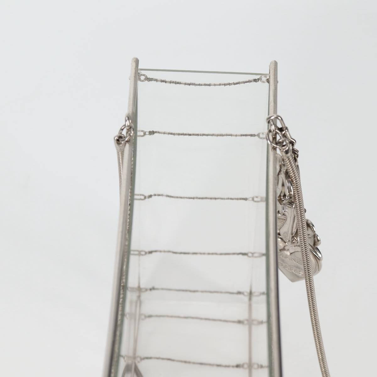CHANEL Chain Tote Bag plastic Clear CC Auth 134859SM