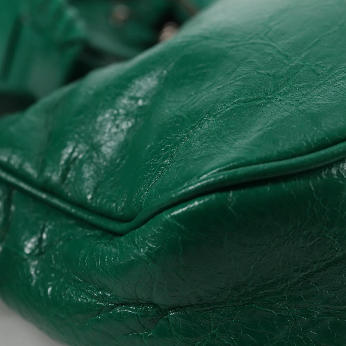 BALENCIAGA Le Cagole XS Shoulder Bag Leather 2way Green 671309 Auth 134862SAM