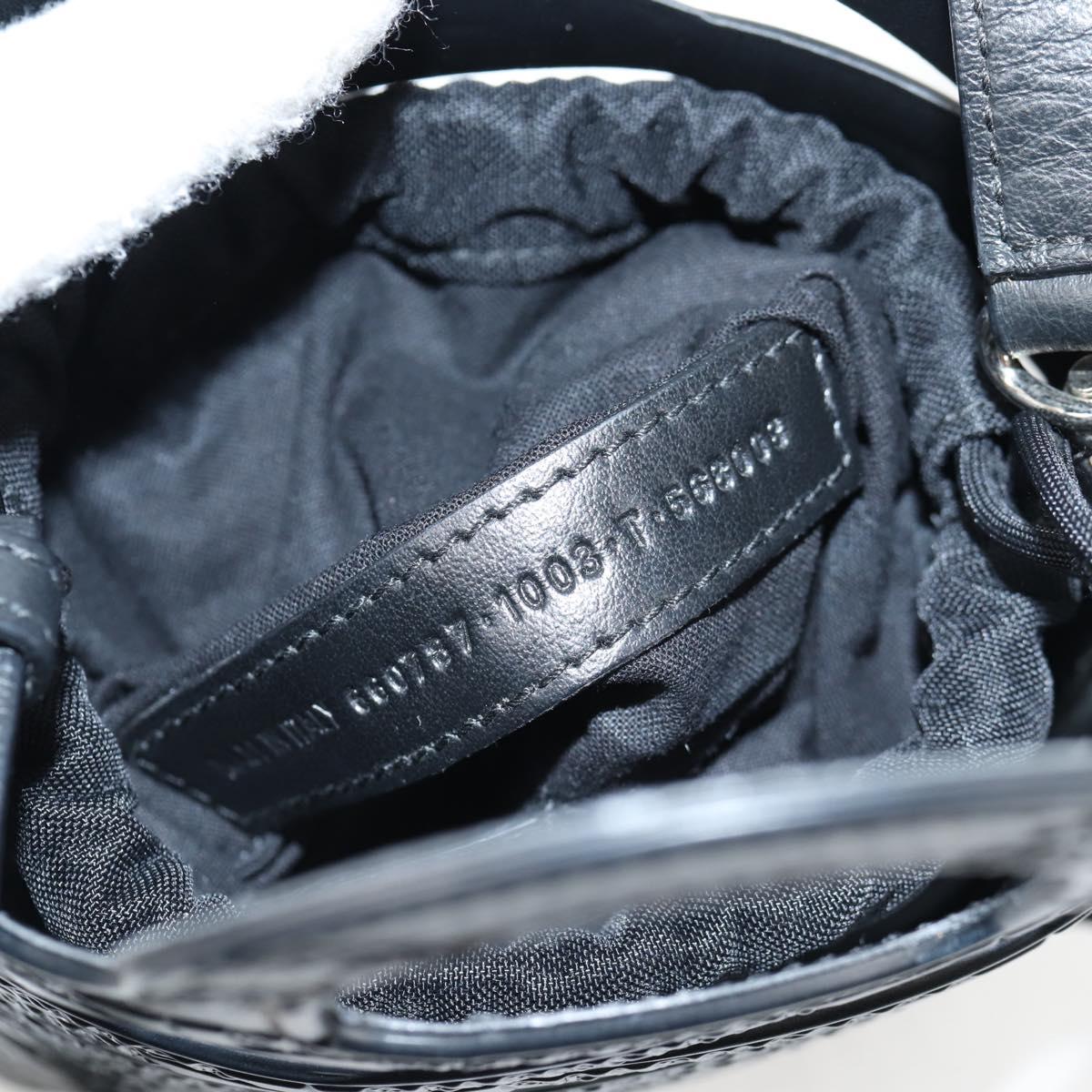 BALENCIAGA Hand Bag Leather 2way Black 660787 Auth 134863V