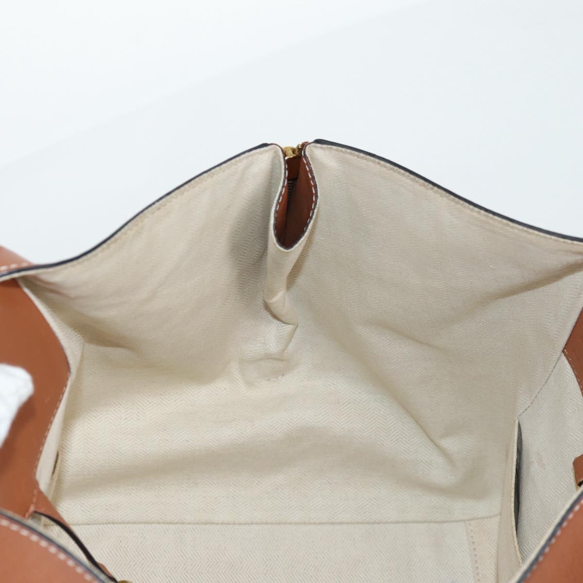 LOEWE Hand Bag Canvas 2way Multicolor Gold Auth 134870SAM