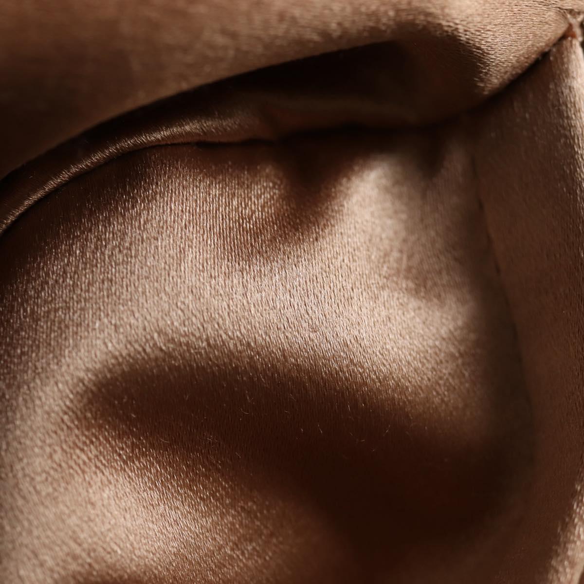 LOUIS VUITTON Monogram Brocade Tari Clutch Bag Gold M93142 LV Auth 134873V