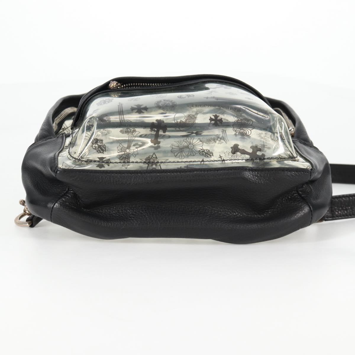 Chrome Hearts PVC BACK TO SCHOOL Backpack Vinyl Leather Black Auth 134876SAM