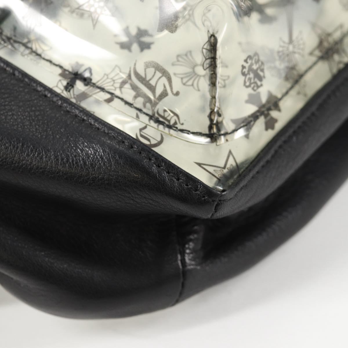 Chrome Hearts PVC BACK TO SCHOOL Backpack Vinyl Leather Black Auth 134876SAM