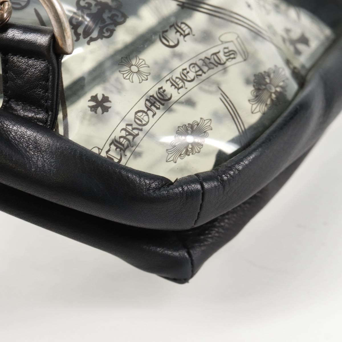 Chrome Hearts PVC BACK TO SCHOOL Backpack Vinyl Leather Black Auth 134876SAM