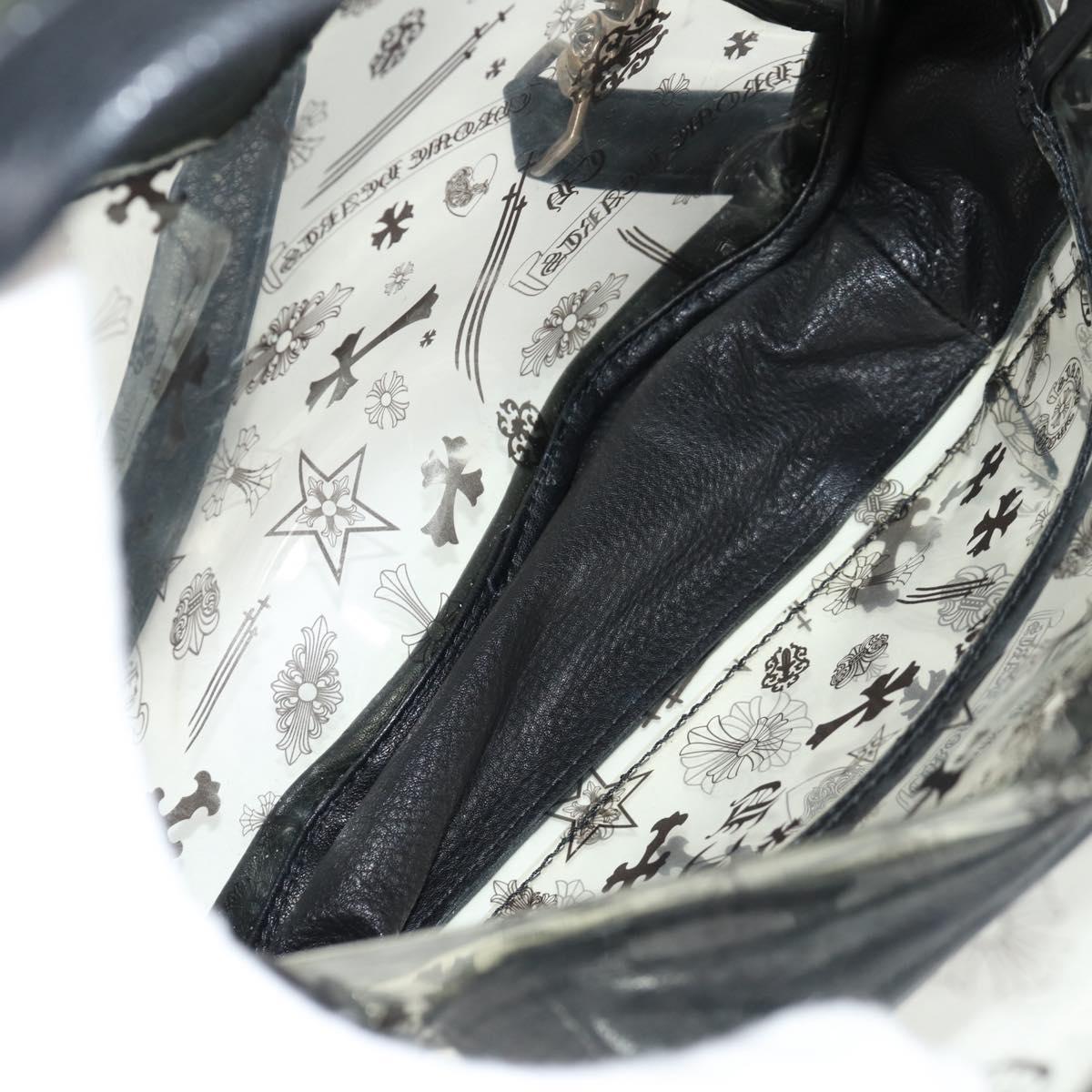 Chrome Hearts PVC BACK TO SCHOOL Backpack Vinyl Leather Black Auth 134876SAM