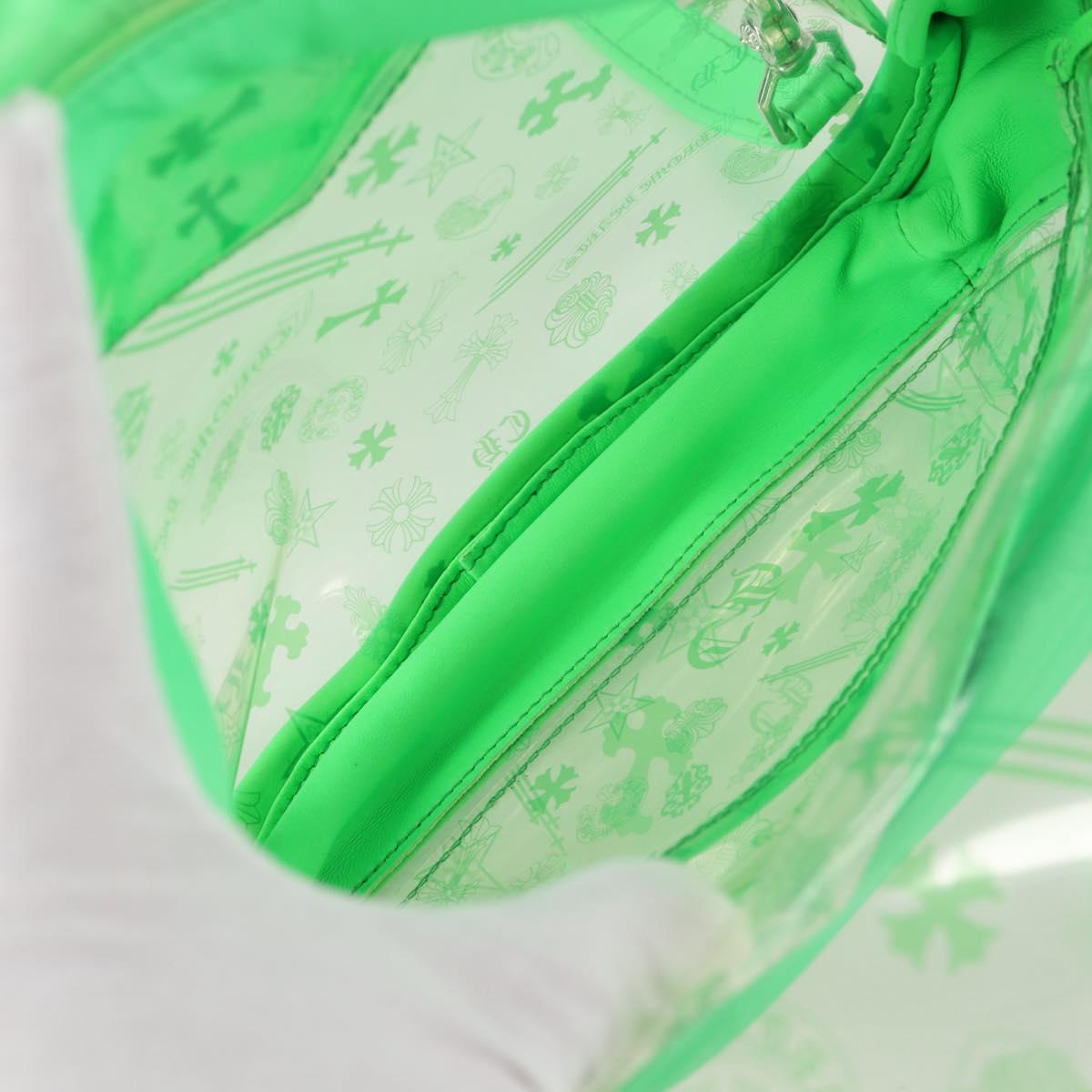 Chrome Hearts PVC BACK TO SCHOOL Backpack Vinyl Leather Green Auth 134877SAM