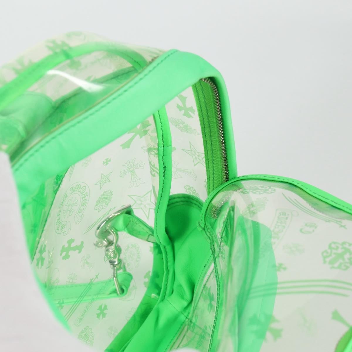 Chrome Hearts PVC BACK TO SCHOOL Backpack Vinyl Leather Green Auth 134877SAM