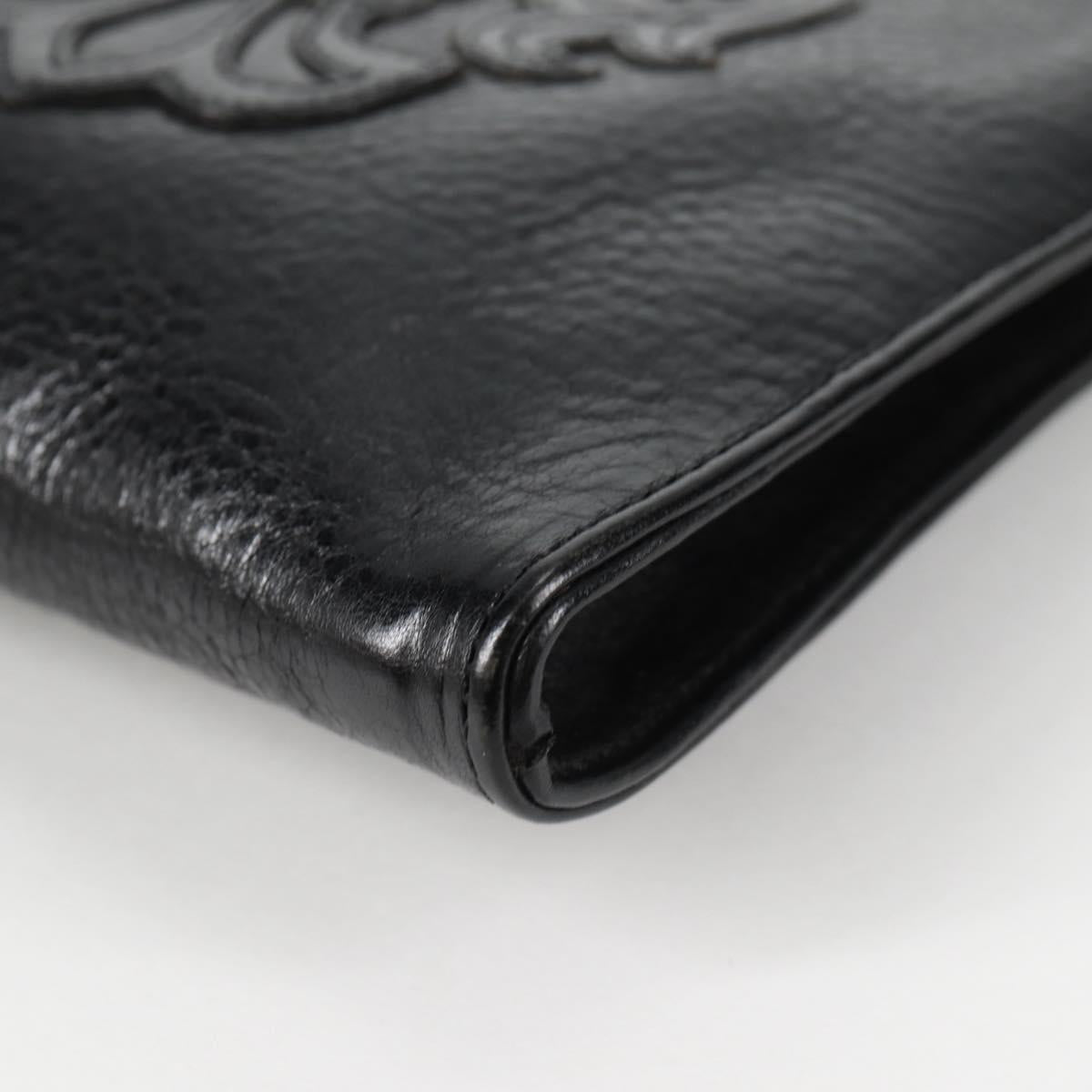Chrome Hearts Cross Ball Button Gunslinger Bag Leather Black Auth 134879SM