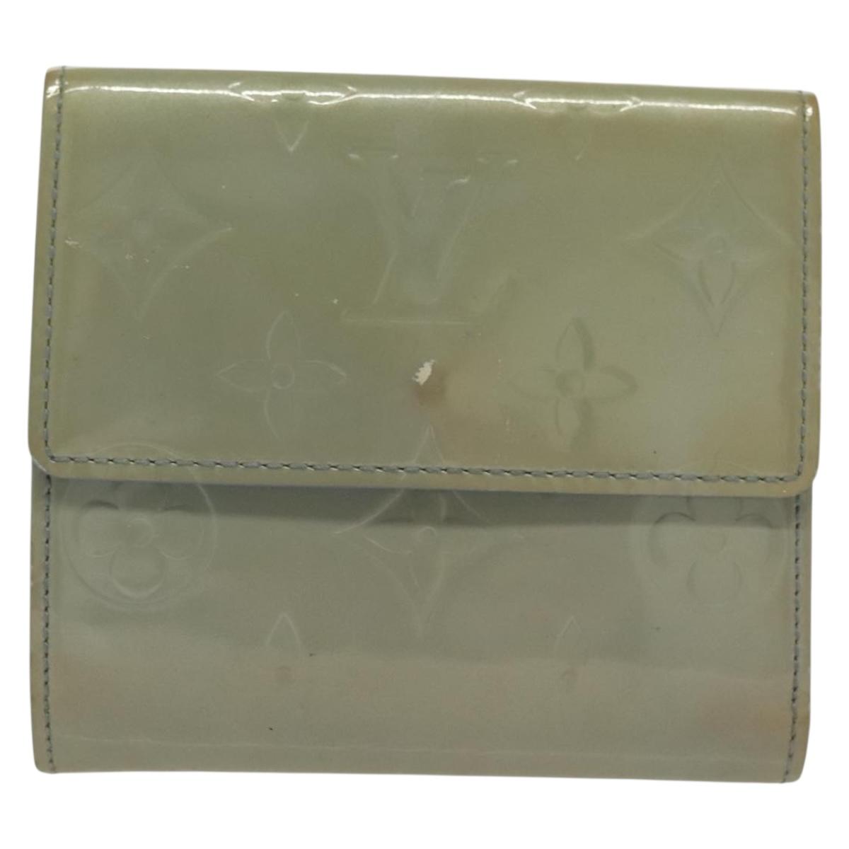 LOUIS VUITTON Vernis Porte Monnaie Bier Cartes Crdit Wallet M91247 Auth 134889