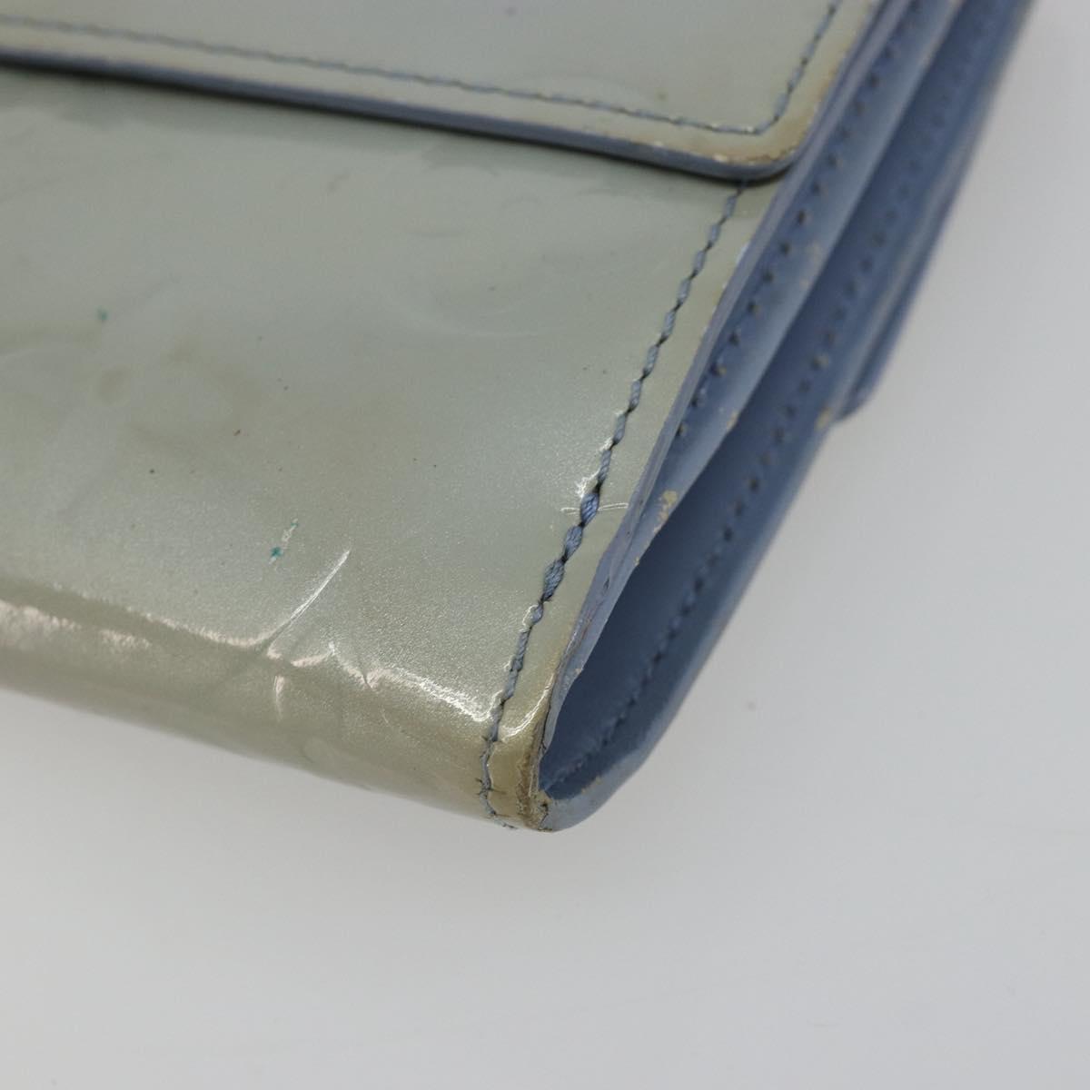 LOUIS VUITTON Vernis Porte Monnaie Bier Cartes Crdit Wallet M91247 Auth 134889