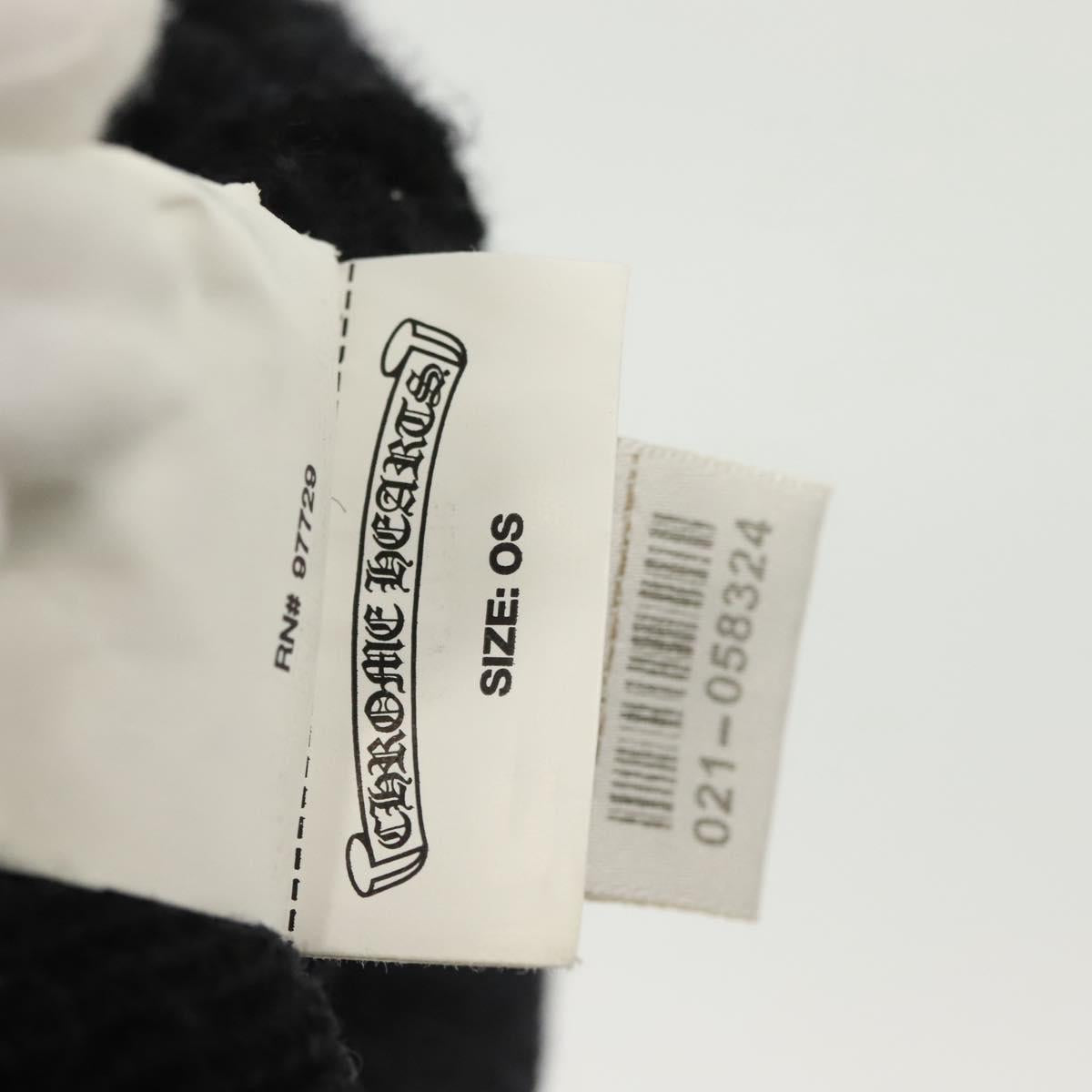 Chrome Hearts CH Plus Wool Watch Cap Knitted Fabrics Black Auth 134894M