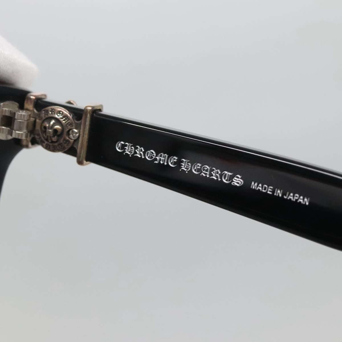 Chrome Hearts GITTIN ANU Glasses Ag925 Black Auth 134896M